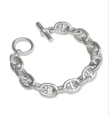 [ OVY ] Silver Anchor Chain Bracelet M