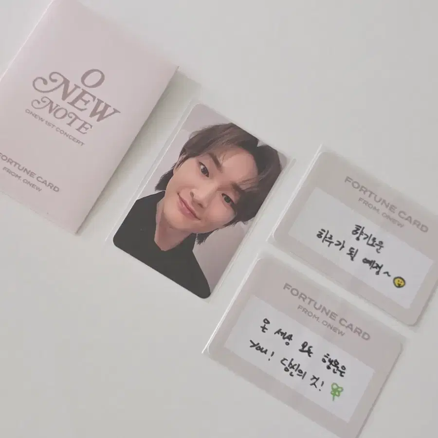 (3장 일괄) 온유 오뉴노트 포춘카드