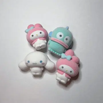 산리오 복슬복슬 플로키 인형 4종 세트