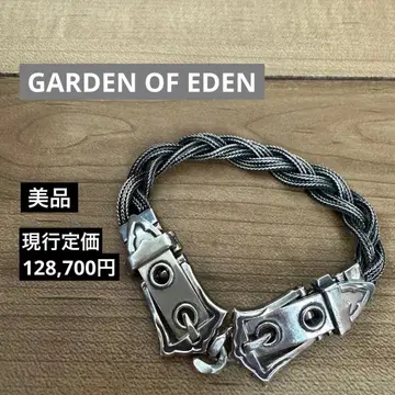 GARDEN OF EDEN 와이드 더블 버클 팔찌 실버 925