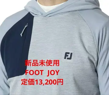미사용 새상품 FootJoy 남성용 후드티 라이트 그레이 네이비 M