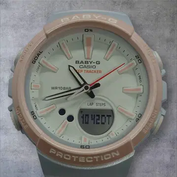 CASIO BABY-G BGS-100SC 블루 x 핑크 단계 트래커