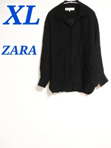 ZARA 긴팔 셔츠 블랙 롱시즌 고급 남성용 깔끔한 코디