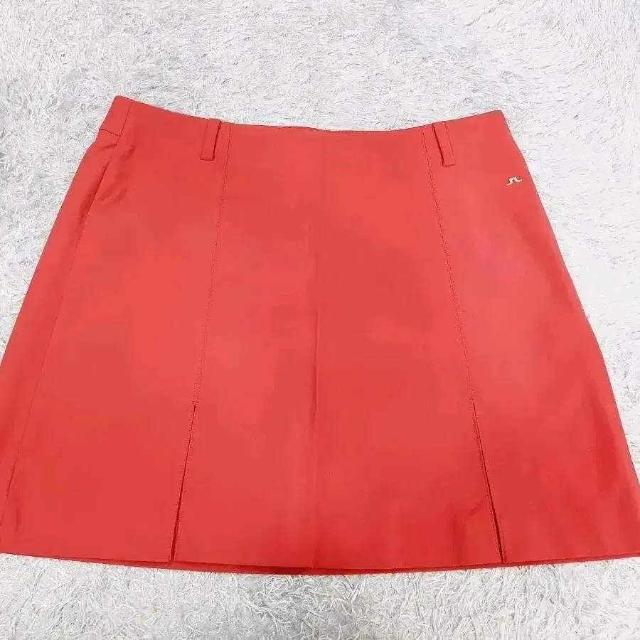 제이린드버그 스커트 골프 치마 레드 L