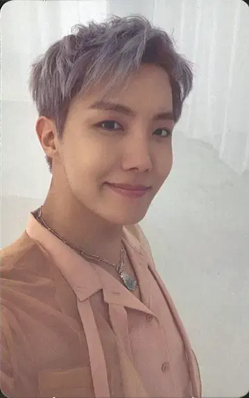 BTS proof J-HOPE 트레이딩 카드 뒷면 실버