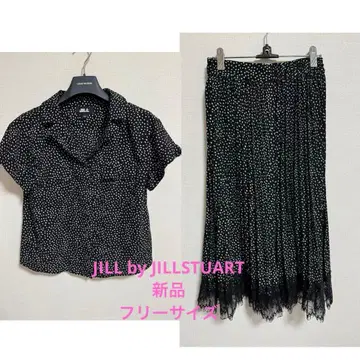 [ 미사용품 ] JILLbyJILLSTUART 도트 셋업 프리 사이즈