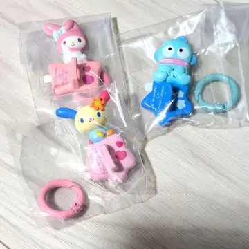 산리오 캐릭터즈 키링 행거 한교동 가챠 3세트