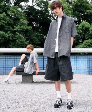 ALOUND DENIM SHORTS 하프 팬츠 everyone l