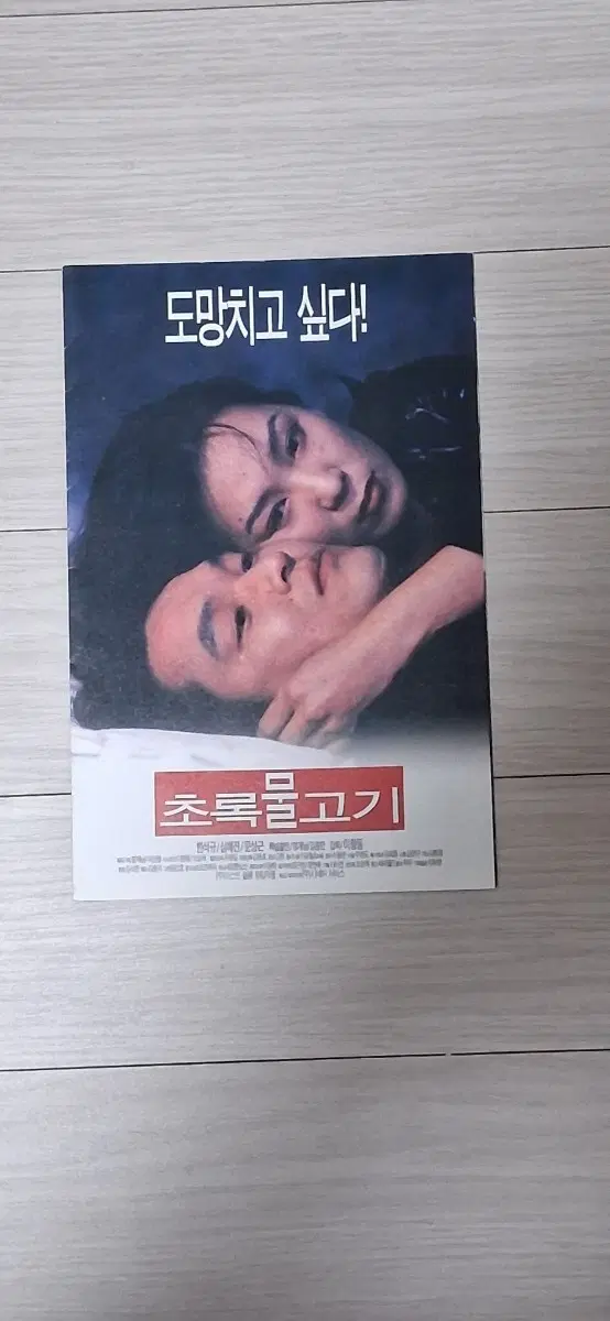 (4단)이창동감독 한석규 심혜진 문성근 초록물고기(1997년)전단지