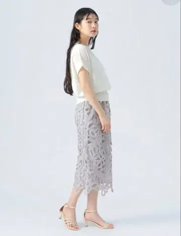 택 포함 새상품 빔즈 레이스 스커트