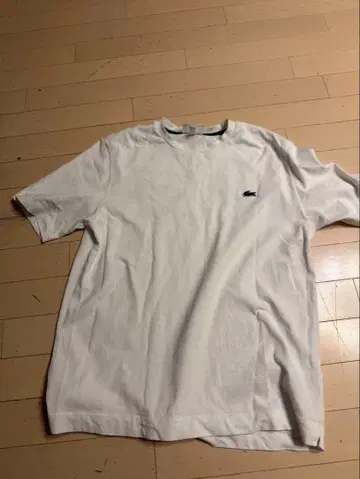 LACOSTE 라코스테 백 로고 T셔츠 화이트 FR3