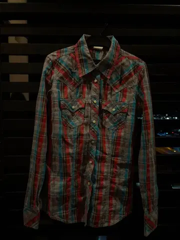 TRUE RELIGION 체크 웨스턴 셔츠