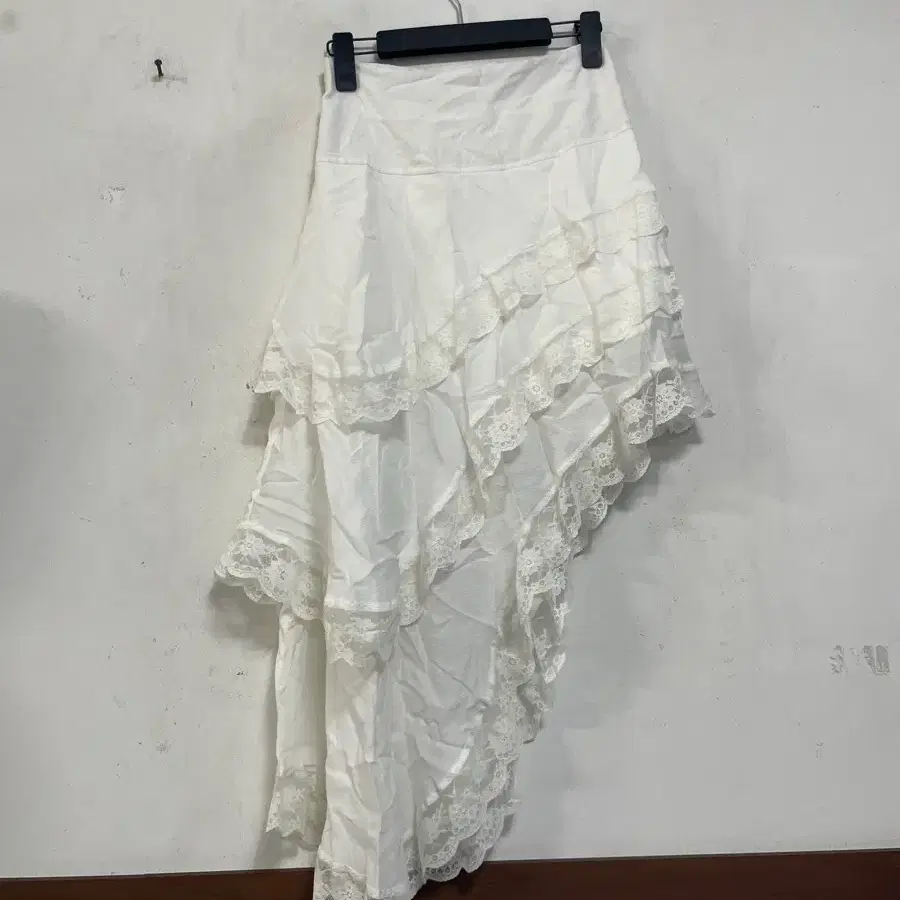 특가새)N6699 레이스 언발 롱 스코트.캉캉