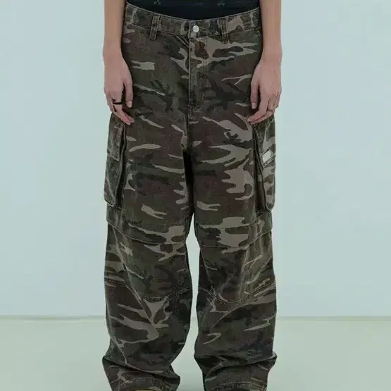 YEEL 카고 카모 팬츠 1사이즈
