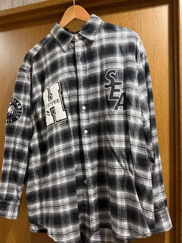 WIND AND SEA HYSTERIC GLAMOUR 플란넬 셔츠