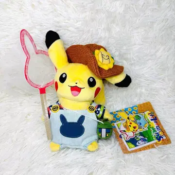 레어 택 있음 Pokemon Summer Life 피카츄 봉제 인형