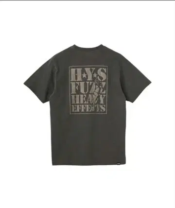 HYSTERIC GLAMOUR FUZZ MASTER 티셔츠 그레이 블랙