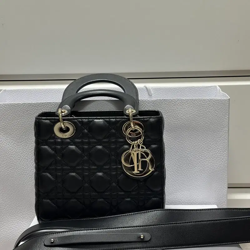 백화점 구매 민트급)레이디 디올 My ABCDior 스몰 백 블랙
