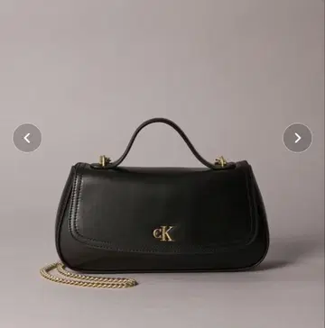 Calvin Klein 체인 스트랩 핸들 플랩 백