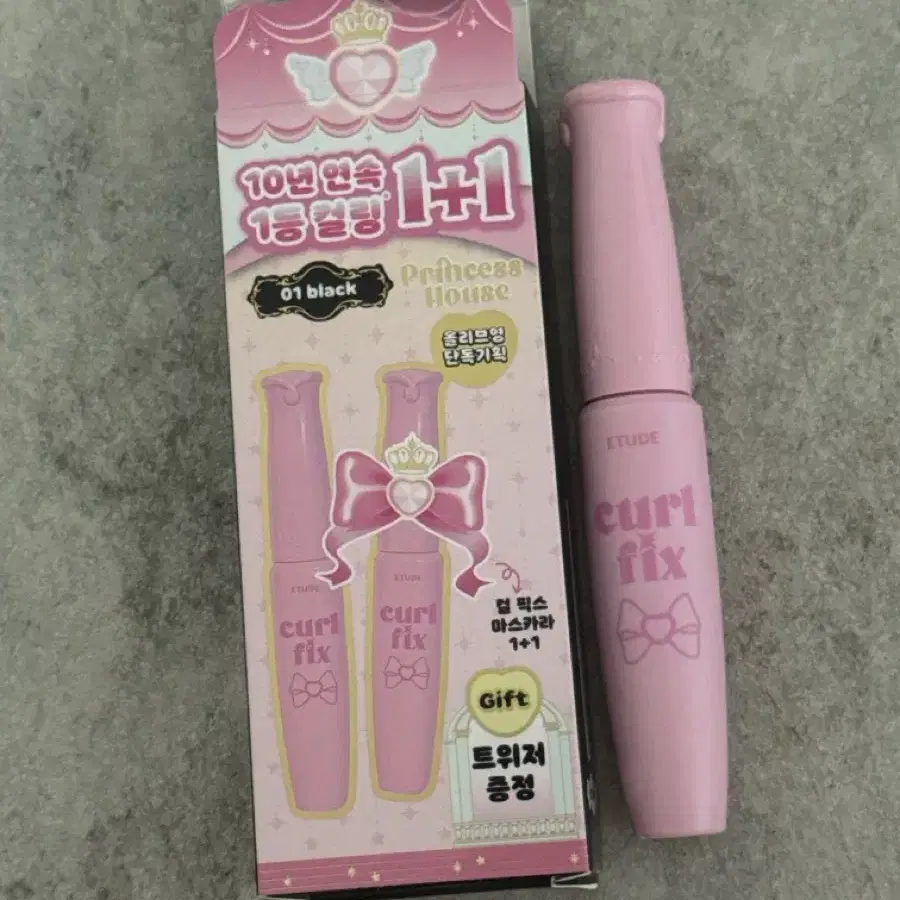 에뛰드 컬 픽스 마스카라 01 블랙