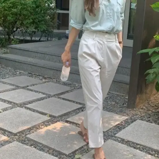 뮤렛/메리엔 씨엔 핀턱 팬츠 (S 새상품)