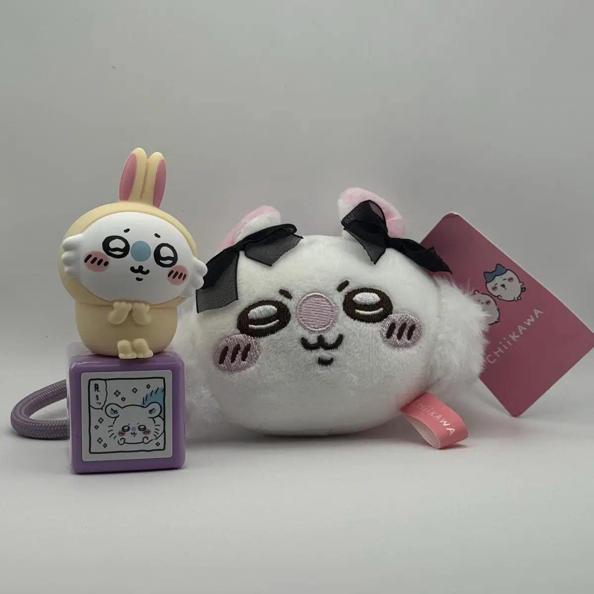 치이카와 모몽가 3종 일괄 (인형키링, 도장, 파자마 소프비)