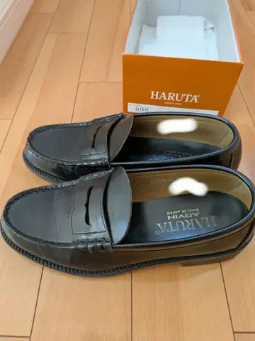 HARUTA 로퍼 906 블랙 남성용
