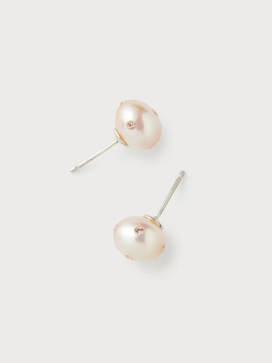 Pearlsonate Polkadots 천연 담수진주 귀걸이 새상품