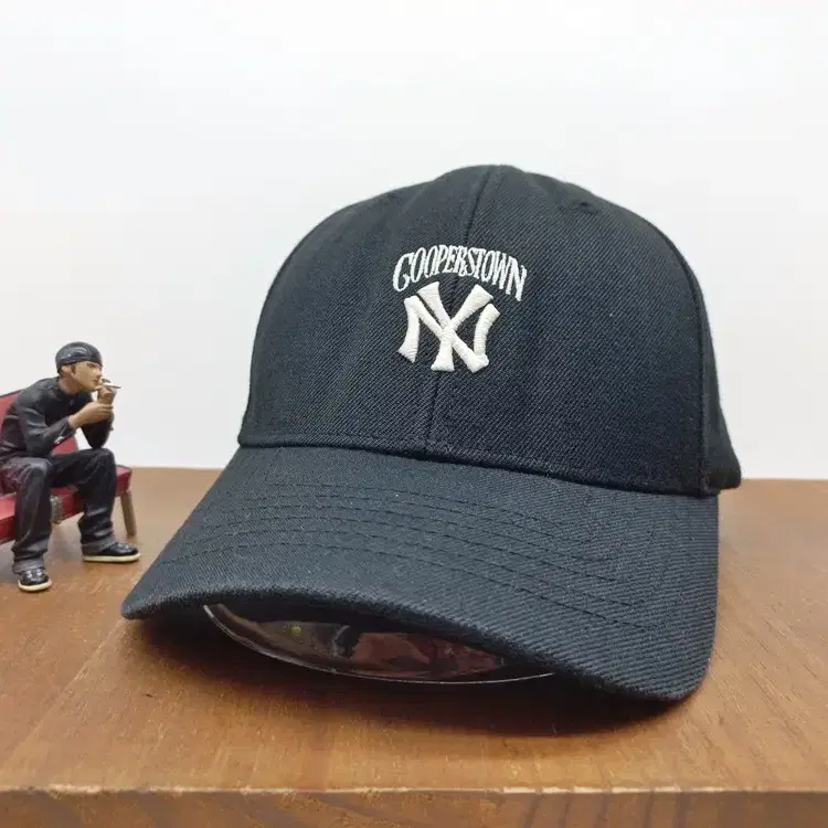 MLB 뉴욕 양키스 쿠퍼스타운 자수 빈티지 볼캡 블랙