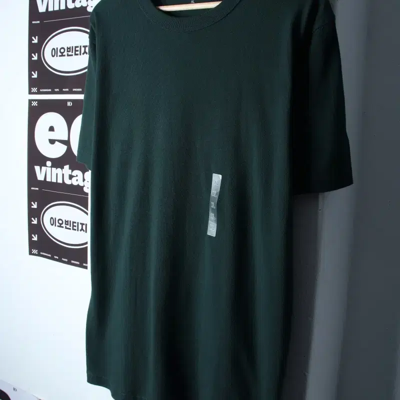 (XL-2XL) 유니클로 반팔 티셔츠 새상품 빅사이즈 그린-H34628