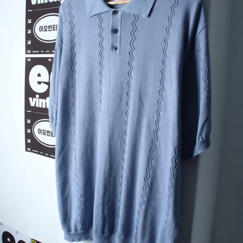 (2XL-3XL) 디미트리블랙 반팔 카라 티셔츠 빅사이즈-H34653