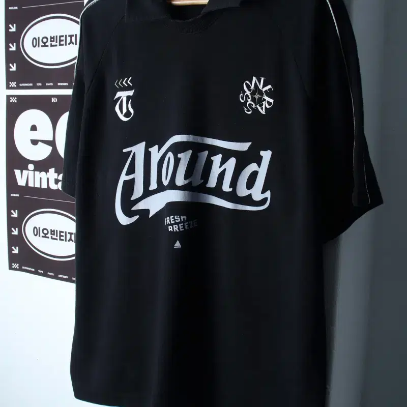 (M-XL) 더워스나우 반팔 카라 티셔츠 오버핏 나그랑-H34660