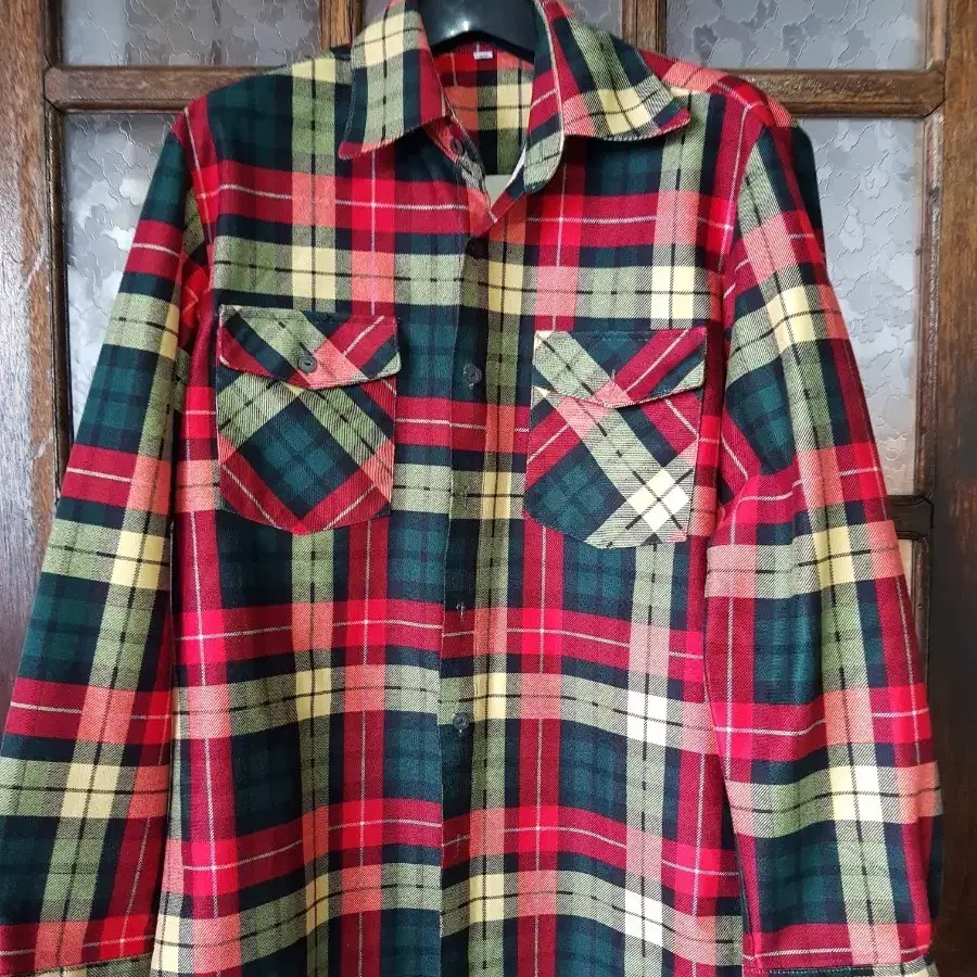 체크 남방 셔츠