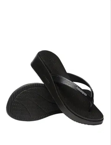 Havaianas ZARA 하와이아나스 비치샌들 통굽 블랙 36