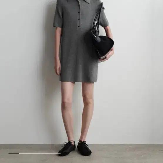 COS 코트 원피스 그레이