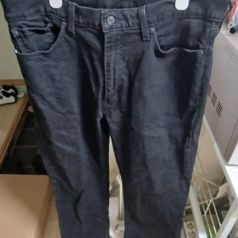 리바이스 블랙 데님 팬츠 36인지