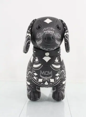 MCM 봉제 인형 가죽 개 블랙 상품 No.2 컨디션 최상 닥스