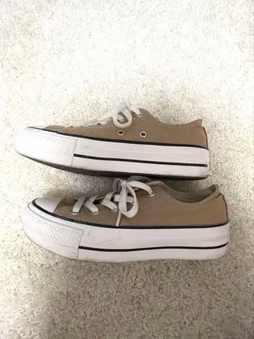 통굽 올스타 컨버스 베이지 23cm