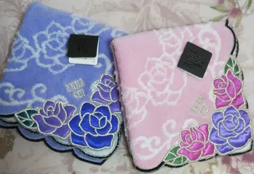 ANNA SUI 장미 패턴 손수건 2개 세트
