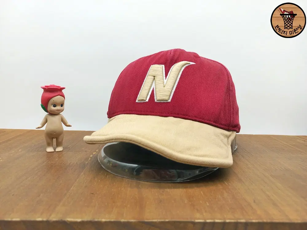 위팬 여성용 넥센 히어로즈 KBO 프로야구 어센틱 N 로고 버건디