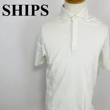 SHIPS 반팔 피케 셔츠 화이트 M 1590-B