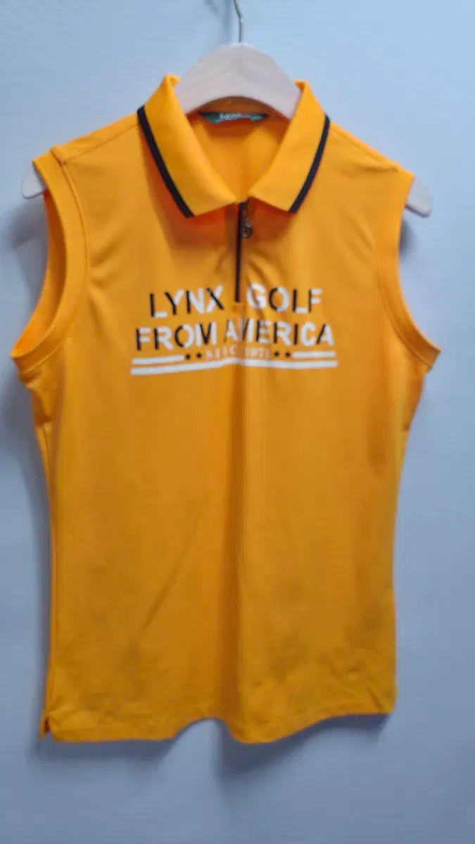 LYNX GOLF 민소매 폴로 티셔츠