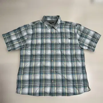 Eddie Bauer 반팔 체크 셔츠 남성용 XL