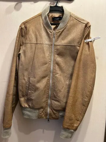 Street Leather 펀칭 레더 블루종 카멜 M 이탈리아제
