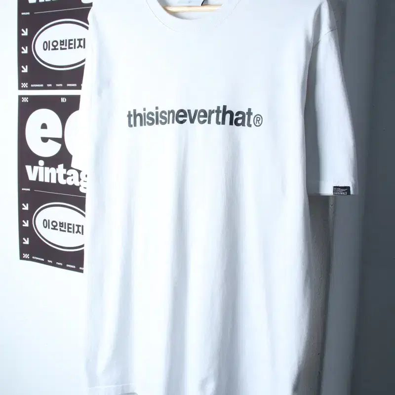 (L-XL) 디스이즈네버댓 반팔 티셔츠 빅로고 레터링-H34781