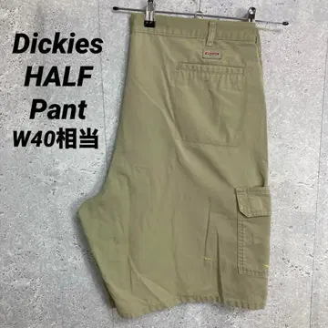 디키즈 베이지 카고 팬츠 하프 팬츠 구제 의류 W40 상당