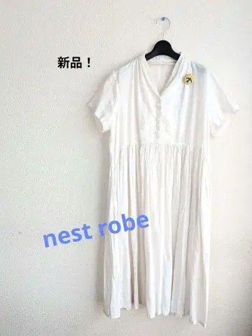 [새상품] nest robe 네스트로브 22SS 린넨 드레이프 넥 원피스
