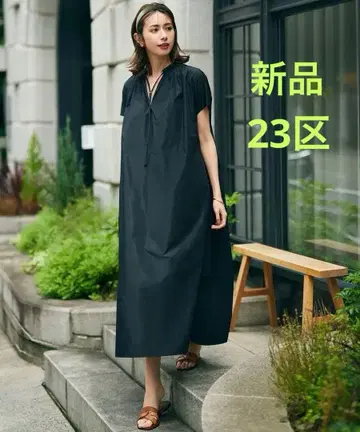 새상품 23구 에비하라 유리 STORY 브라이트 메모리 원피스 블랙 38