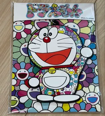 미사용 새상품 도라에몽 무라카미 다카시 콜라보 러버 키링 키홀더