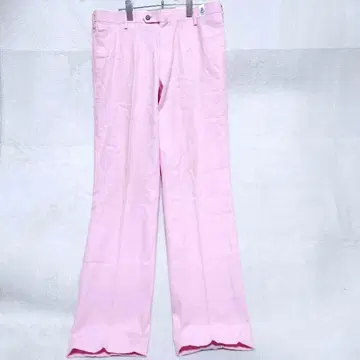 플레어 슬랙스 센터 프레스 (3L) 핑크 코튼 골프
